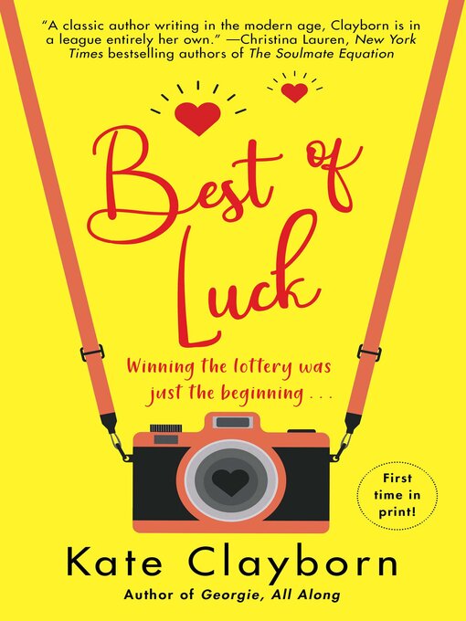 Title details for Best of Luck by Kate Clayborn - Available